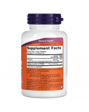 NOW Foods, хитозан с хромом, 500 мг, 120 вегетарианских капсул